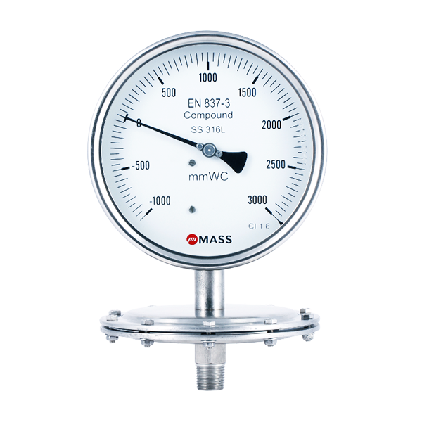 SDS Low Pressure Diaphragm Pressure Gauges
